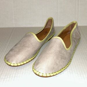 J Jill Women Marina Flats Gray Slip On Shoes Size 7.5